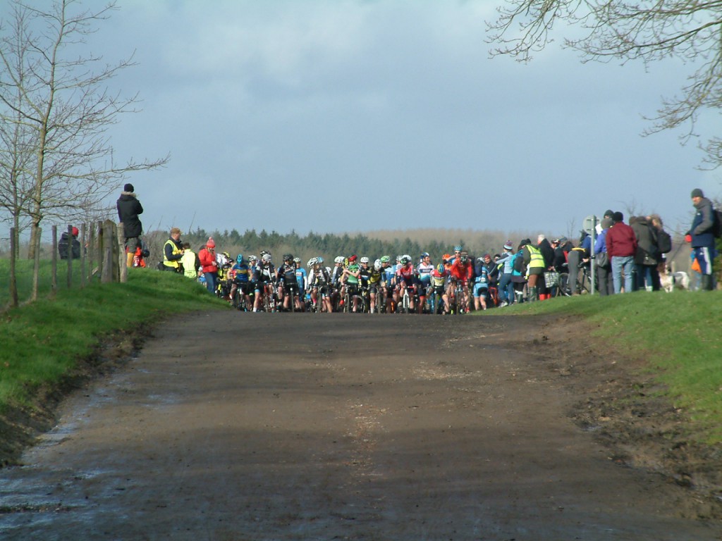 The startline at the London Cyclo Cross Team Championships