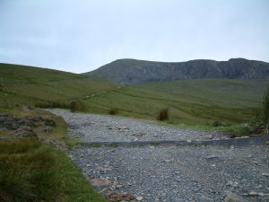 The path is smooth in places but will soon get rocky and catch you out