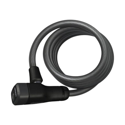Abus Star 4508K/150 1.5 m Spiral Cable Lock with Key Black