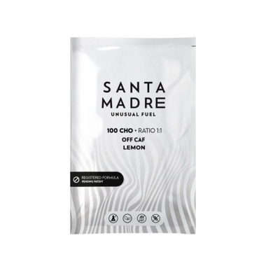Box of Santa Madre Unusual Fuel 100CHO Lemon Drink 10x106g
