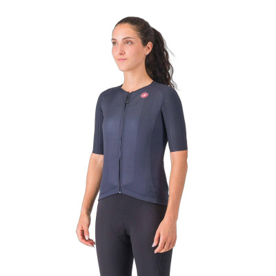 Castelli Aero Pro 8S Short-Sleeve Jersey Belgian Blue Women