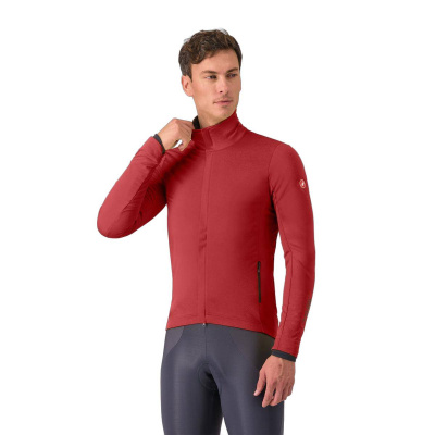 Castelli Alpha 150 Jacket Maroon Red Black