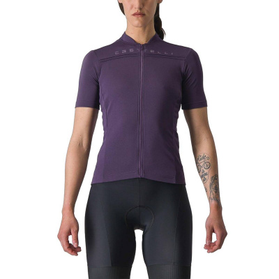 Castelli Anima 4 Short-Sleeve Jersey Dark Purple Women's