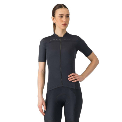 Castelli Anima 4 Short-Sleeve Jersey Light Black Women's