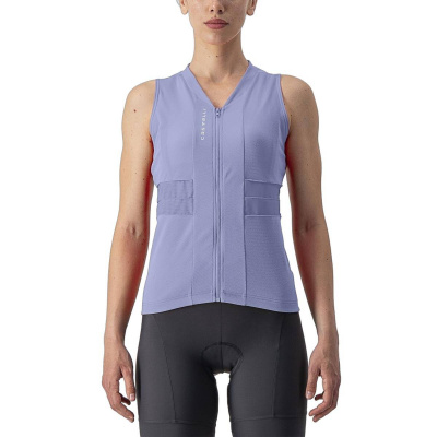 Castelli Anima 4 Sleeveless Jersey Mist Violet Ivory Women