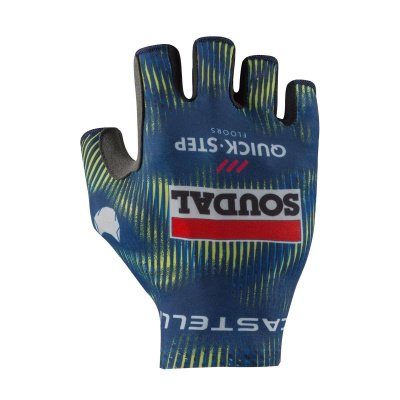 Castelli Competizione 2 Electric Lime Blue Soudal Quick-Step Gloves