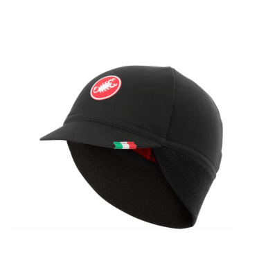 Castelli Difesa Thermal Cap Black Red
