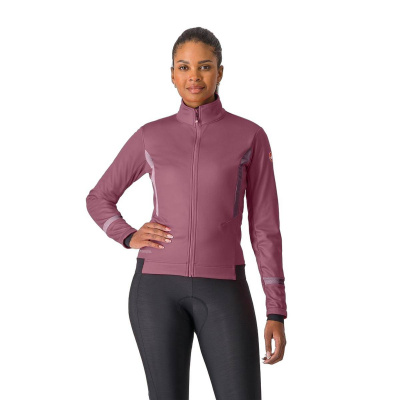 Castelli Dinamica Womens Jacket  Mauve Cranberry
