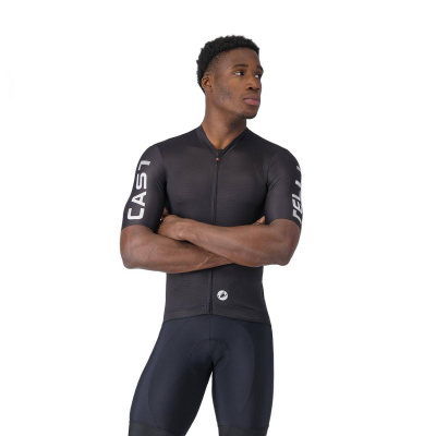 Castelli Entrata Apex Short Sleeve Jersey Black White