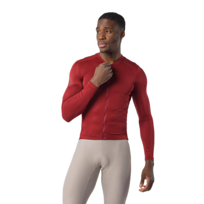 Castelli Espresso 2 Long-Sleeve Jersey Maroon Red