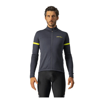 Castelli Fondo 2 FZ Long Sleeve Jersey Dark Grey