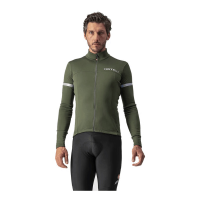 Castelli Fondo 2 FZ Long Sleeve Jersey Military Green
