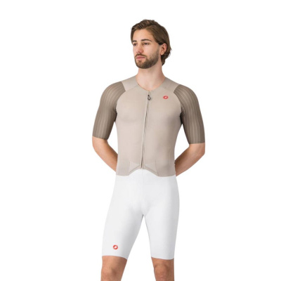 Castelli Integral Sanremo S Speed Cycling Skinsuit Brown White