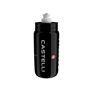 Castelli Logo Water Bottle Black White