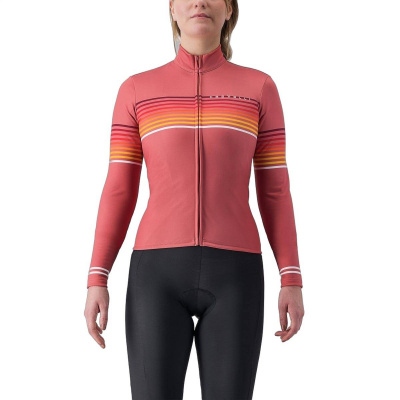Castelli Ottanta Long Sleeve Jersey Mineral Red Women