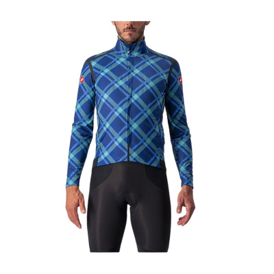 Castelli Perfetto Ros Blue Checkered Jacket