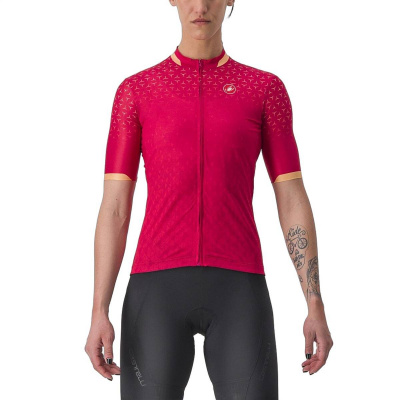 Castelli Pezzi Short-Sleeve Jersey Persian Red Women's