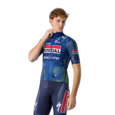 Castelli Pro Wind Vest Electric Lime Blue Soudal Quick-Step