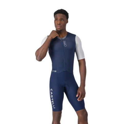 Castelli Saturday Morning Full Cycling Suit Blue White