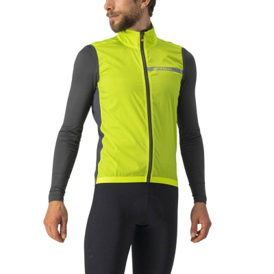 Castelli Squadra Stretch Vest Yellow Grey
