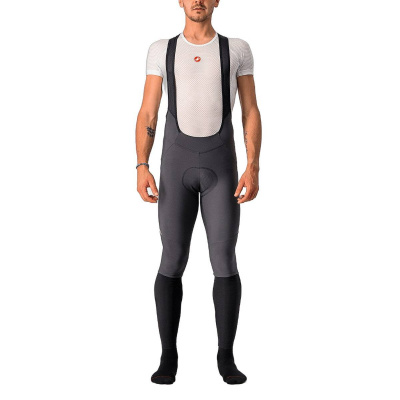 Castelli Velocissimo 5 Long Tights Dark Gray Silver Reflex