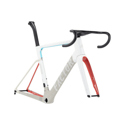 Factor Ostro VAM Disc Carbon Frame and Fork Set Soho White Mix