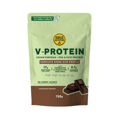 GoldNutrition V-Protein Kombucha Vegan Protein Chocolate 720g