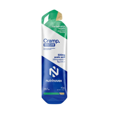 Nutrinovex Cramp Rescuer Energy Gel Peppermint Licorice 15g CHO