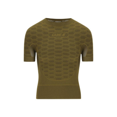 Q36.5 Base Layer 2 Short Sleeve Undershirt Green Brown