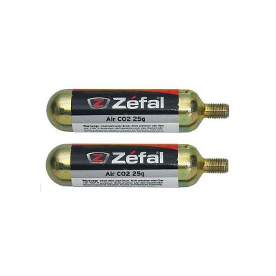 Zefal CO2 25g Compressed Air Cartridge Thread (2 units)
