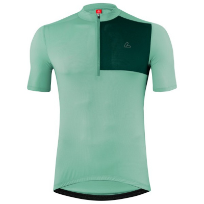 Loffler - Bike Jersey Half-Zip Skys Block Mid - Cycling jersey