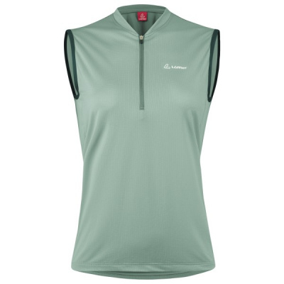 Loffler - Women's Bike Sleeveless Shirt Half-Zip Plain - Cycling singlet