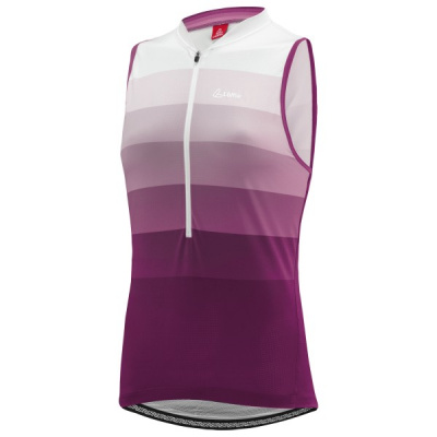 Loffler - Women's Bike Sleevless Jersey Halfzip Rainbow - Cycling singlet