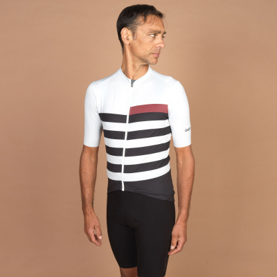 Ashmei Men's Breton Cycle Jersey - Chalk
