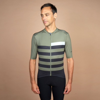 Ashmei Men's Breton Cycle Jersey - Moss