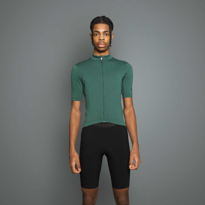 Ashmei Men's Signature Merino Cycle Jersey - Forest Green