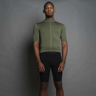 Ashmei Men's Signature Merino Cycle Jersey - Moss