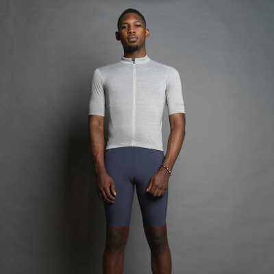 Ashmei Men's Signature Merino Cycle Jersey - SIlver