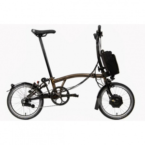 Brompton C-Line Explore Electric - Black Lacquer