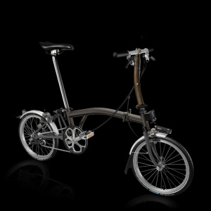 Brompton C Line Utility Gloss Black Lacquer - Low
