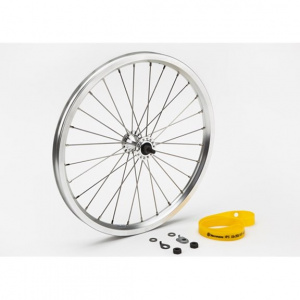 Brompton Front wheel radial lacing incl fittings - Standard (Silver)