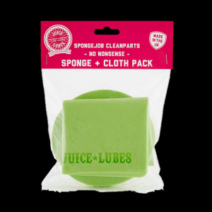 Juice Lubes, SpongeJob CleanParts, Sponge and Cloth Pack