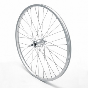 Oxford Front Wheel 24'' MTB Silver Single Wall Nutted V-Brake