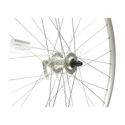 700c Front Wheel - Q/R Disc - Silver V-Sec. Hybrid
