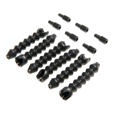 Brompton Brake Cable Gaiter with Adaptor Bag of 6 - 3 Pairs