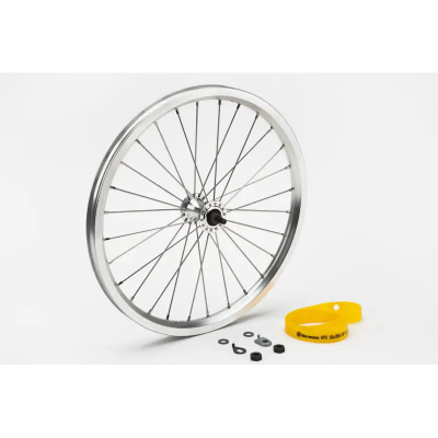 Brompton Front Wheel Radial Lacing Standard Silver