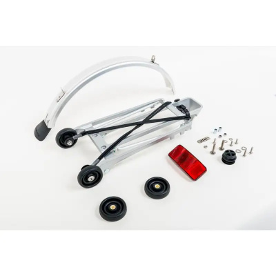 Brompton Rack set complete incl 4 rollers + mudguard - 6mm holes
