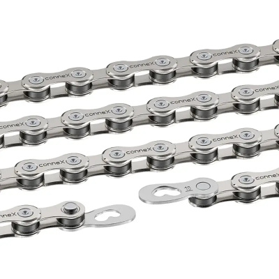 Connex 10S8 Bicycle Chain 114 Link 10-Speed Nickel Plated with Connex Link