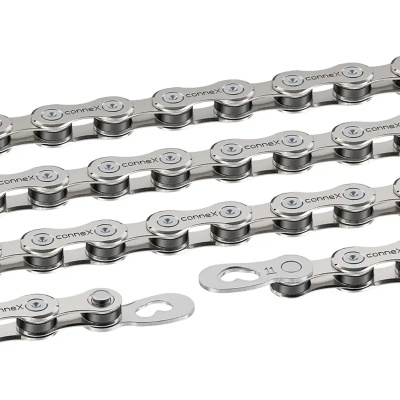 Connex 11S8 Bicycle Chain 118 Link 11-Speed Nickel Plated with Connex Link