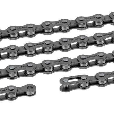 Connex 700 Bicycle Chain 114 Link Narrow SS or 5 6 7 Speed Steel with Snap-On Joiner